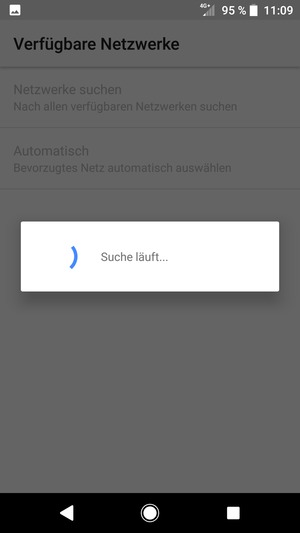 Warten Sie, bis die Suche abgeschlossen ist