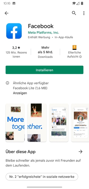 Wählen Sie Installieren