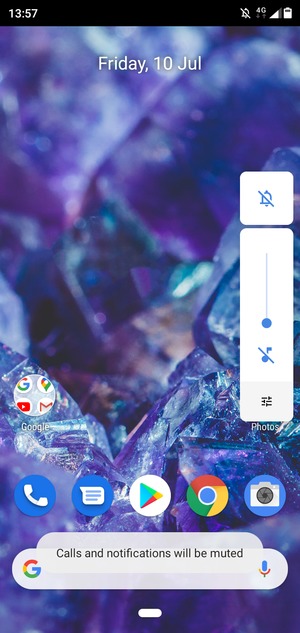 Select Mute to change to sound mode again