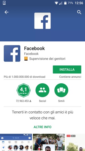 Seleziona INSTALLA