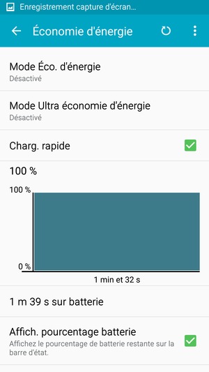 Sélectionnez Mode économie d'énergie