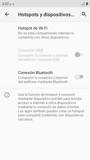 Seleccione Hotspot de Wi-Fi