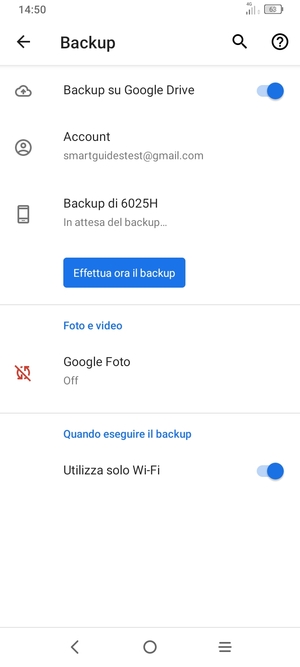 Seleziona Account