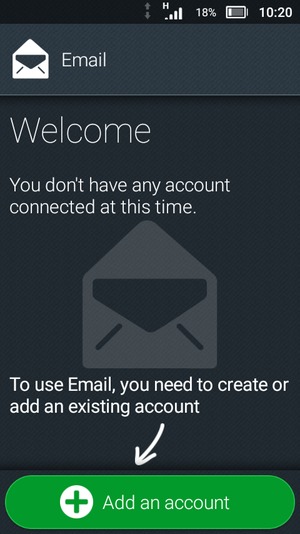 Select Add an account