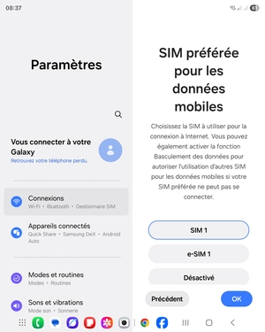 Sélectionnez votre option préférée et sélectionnez OK