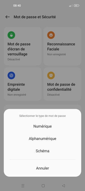 Sélectionnez Schéma