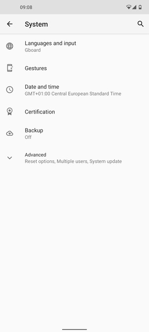 Select Backup