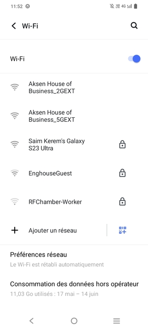Sélectionnez le réseau sans fil auquel vous souhaitez vous connecter