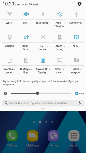 Velg Strømsparing