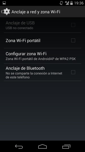 Seleccione Configurar zona Wi-Fi