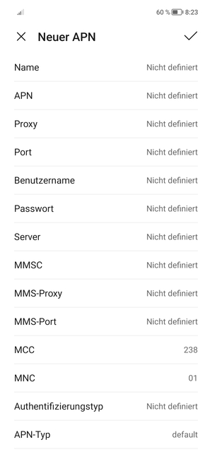 Geben Sie Internet-Informationen ein