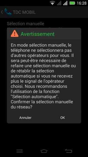 Sélectionnez OK