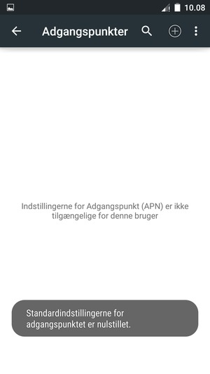 Vælg Ny APN