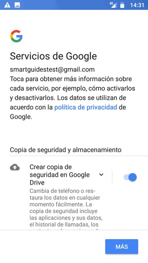 Seleccione MÁS