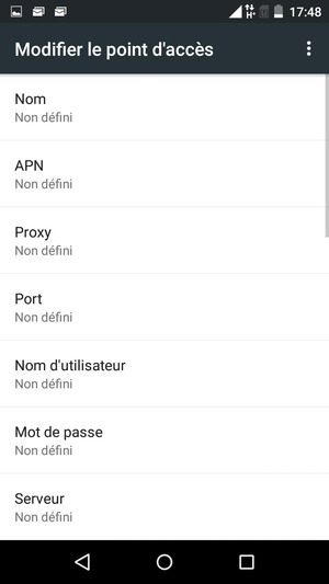 Saisissez les informations MMS