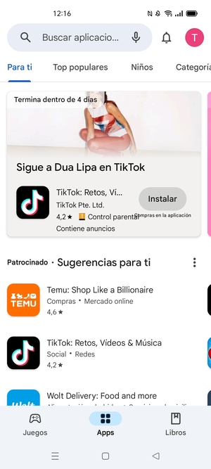 Seleccione la barra de Búsqueda