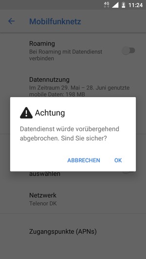 Wählen Sie OK