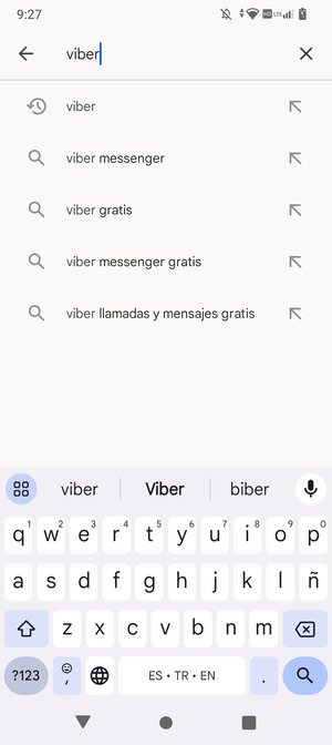 Introduzca el nombre de la aplicación y seleccione Buscar