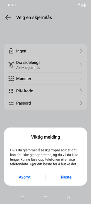 Velg Neste