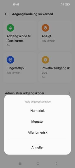 Vælg Mønster