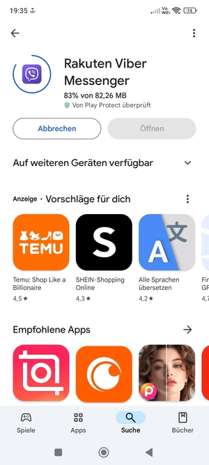 Warten Sie, bis der Installationsprozess  beendet ist