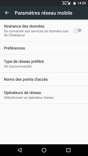 Sélectionnez Noms des points d'accès