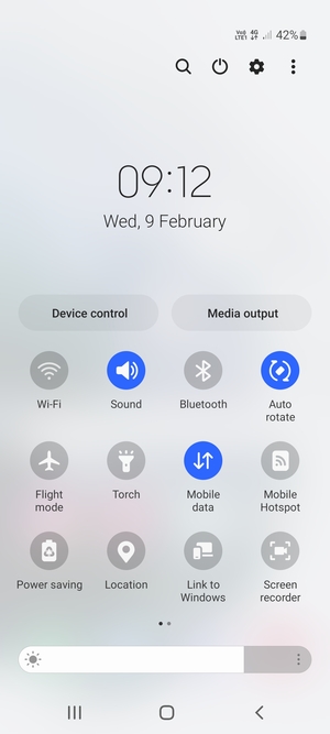 Select the Menu button