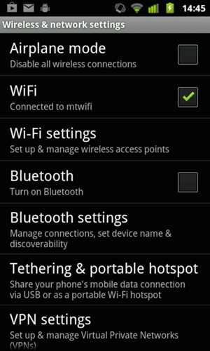 Select Tethering & portable hotspot