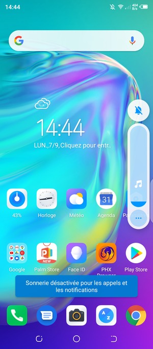Sélectionnez Silencieux pour repasser en mode sonore
