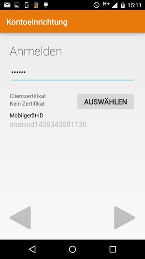 Geben Sie Ihre Passwort ein und wählen Sie WEITER