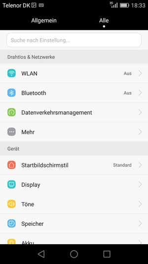 Wählen Sie Alle und Mehr