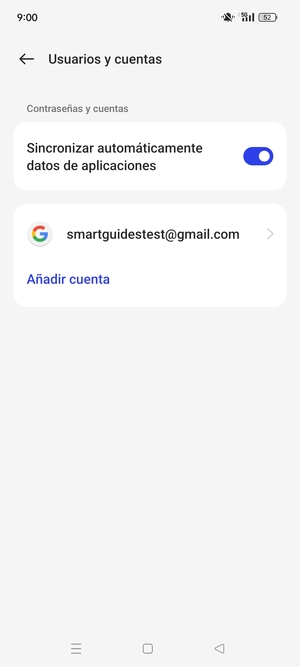 Seleccione su cuenta Google