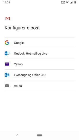 Velg Outlook, Hotmail og Live