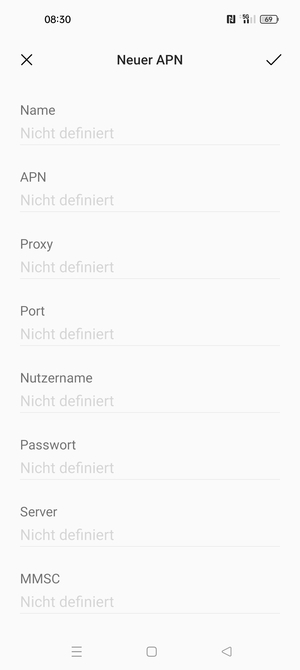 Geben Sie Internet-Informationen ein