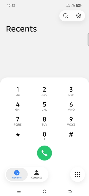 Press and hold the number 1