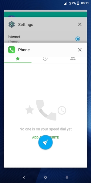 Select the Delete icon to close all running apps