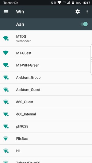 Schakel Wifi uit