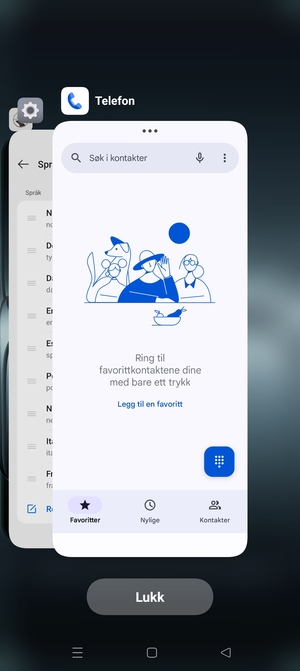 Velg Lukk for å lukke alle programmer som kjører