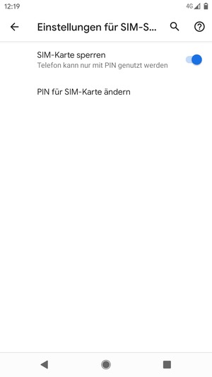 Wählen Sie PIN für SIM-Karte ändern