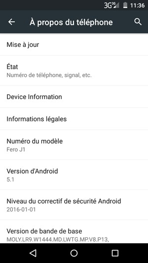 Sélectionnez Mise à jour