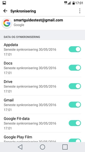 Vælg Menu-knappen