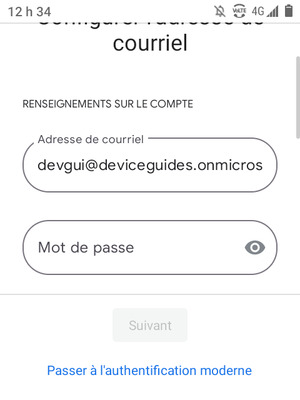 Saisissez votre mot de passe