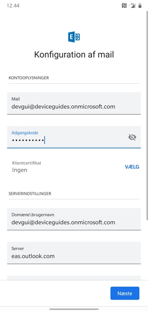 Indtast din adgangskode