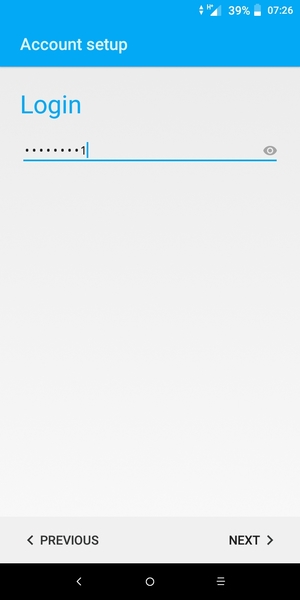 Enter your password and select NEXT