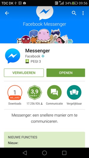 Selecteer OPENEN
