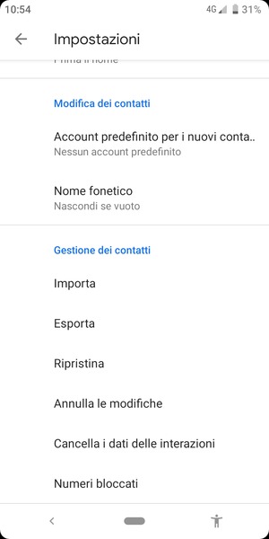 Scorri e seleziona Importa