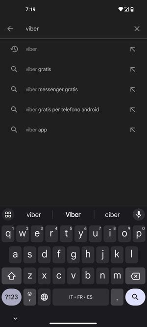 Inserisci il nome dell'app e seleziona Ricerca