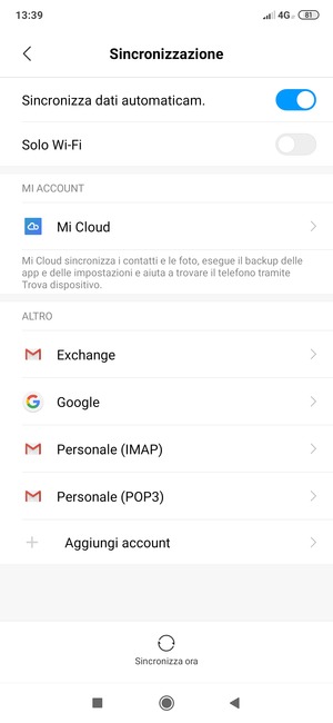 Seleziona Google