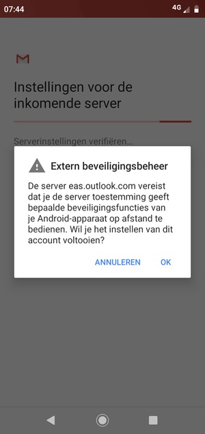 Selecteer OK