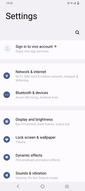 Select Network & internet